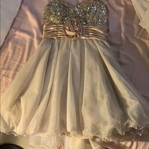 Gold sequin dress